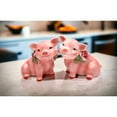thumbnail image 3 of Hand Painted Ceramic Pig Salt and Pepper Shakers 3 inch Gift, 3 of 4