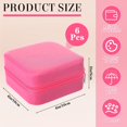 thumbnail image 2 of Lsupdaol Bridesmaid Gifts Jewelry Box with Mirror, PU Leather Small Travel Jewelry Case Organizer Storage for Women Girls, 2 of 11
