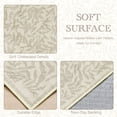 thumbnail image 3 of TURCURNO Washable 6x9 Area Rug for Living Room,Soft Low Pile Stain Resistant Rugs Vintage Willow Leaf Neutral Beige Grey Boho Farmhouse Bedroom Area Rug, 3 of 10