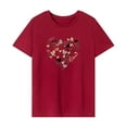 thumbnail image 1 of Camiseta para mujer con cuello redondo y manga corta clásica suave para uso diario y trabajo XL, 1 of 7