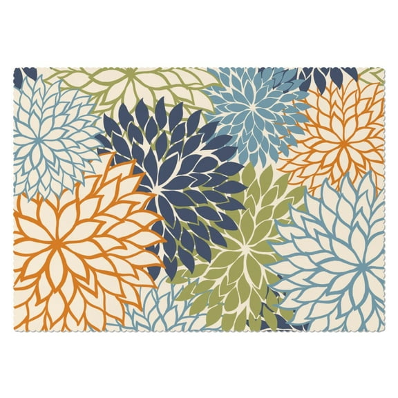 Rectangle Waterproof Tablecloth Floral Art Modern Classic Reusable Indoor/Outdoor Durable Table Cover for Kitchen and Dining Room 60 Inch X 84 Inch