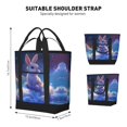 thumbnail image 2 of Insulated Cooler Bag - Cloud Cute Rabbit Large Freezer Cooler Tote Bags Insulated for Food, Insulated Grocery Shopping Bags with Zipper Top for Travel Picnic Beach, 2 of 8