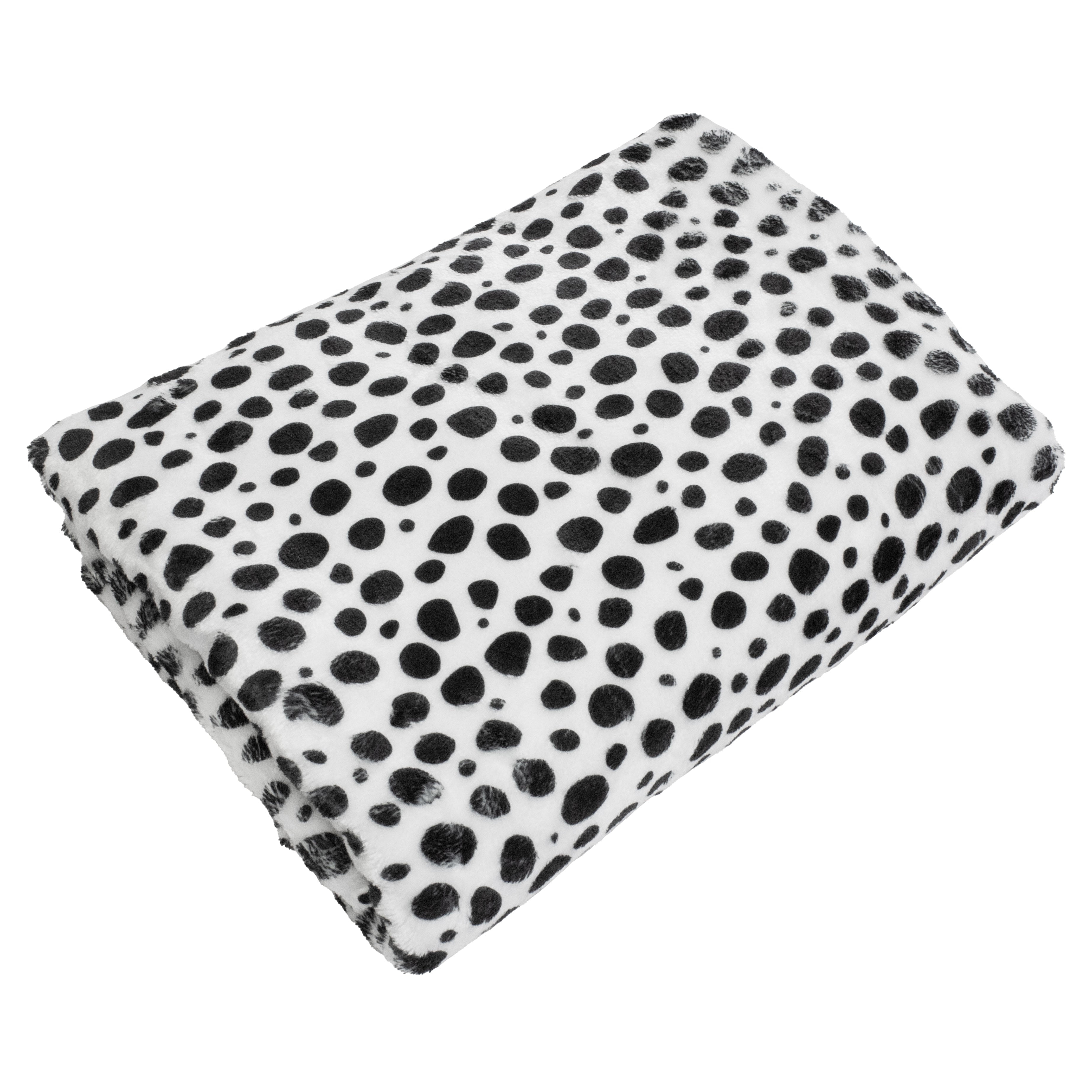 Everything Comfy Cheetah Print Decorative Throw Blanket, 30" X 40", White