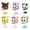 6-in-1 Bee Shaking Toy Gift Set (7361-7366), variant on HZLKADAQ Flower Arrangement Camera Architecture Set, 6PCS Miniature Brick Retro Camera Models, DIY Assembly Craft Toys, Desk and Office Desktop Decoration Gifts