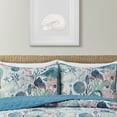 thumbnail image 3 of VCNY Home Ivory Coast 3-Piece Blue/Green Abstract Reversible Quilt Set, King, Adult, Unisex, 3 of 5