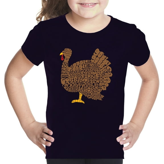 Thanksgiving - Girl's Word Art T-Shirt