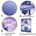 thumbnail image 3 of Designart "Lakeside Serenity In Winter'S Purple Hues I" Winter Landscape Floater Framed Canvas Prints, 3 of 5