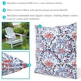 thumbnail image 2 of Sunnydaze 17" x 17" Abstract Red/Blue Polyester Square Outdoor Throw Pillow, 2 Count, 2 of 6