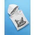 thumbnail image 3 of Hen Incubating Eggs Hoodie Women -Image by Shutterstock, Female Small, 3 of 4