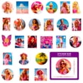 thumbnail image 3 of Paquete de pegatinas Barbie Anime, vinilo impermeable, color rosa, 50 unidades, 3 of 3