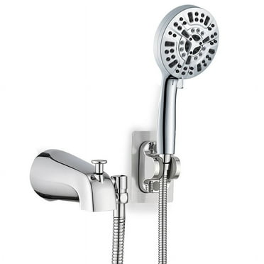 All Metal Bathtub Faucet with 9 Sprayer Settings, Chrome