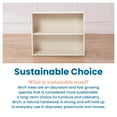 thumbnail image 6 of ECR4Kids Streamline 2-Shelf Single-Sided Storage Cabinet, 30in, Classroom Furniture, White Wash, 6 of 9