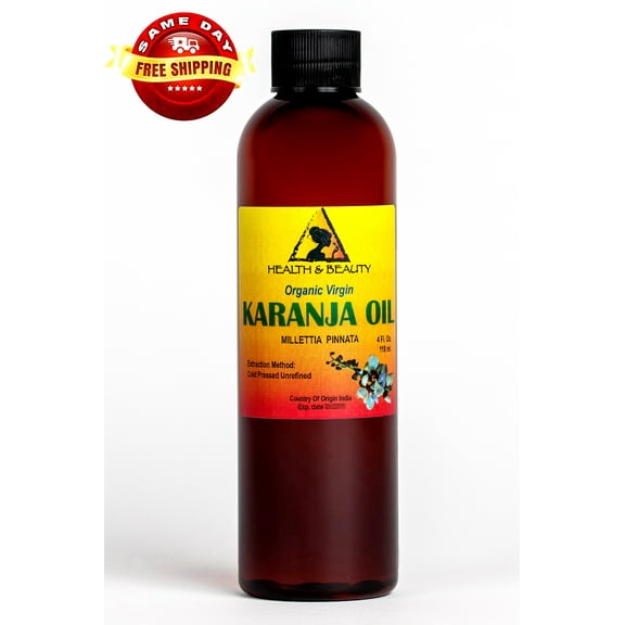 KARANJA / PONGAMIA OIL ORGANIC UNREFINED VIRGIN COLD PRESSED RAW PURE 4 OZ