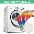 thumbnail image 6 of Colorful Rainbow Tie Dye Spiral Pattern Square Tablecloth,Waterproof Square Table Cover,Wipeable Spillproof Washable Table Cover for Home Kitchen Party Decor 42"X42"(107x107cm), 6 of 6