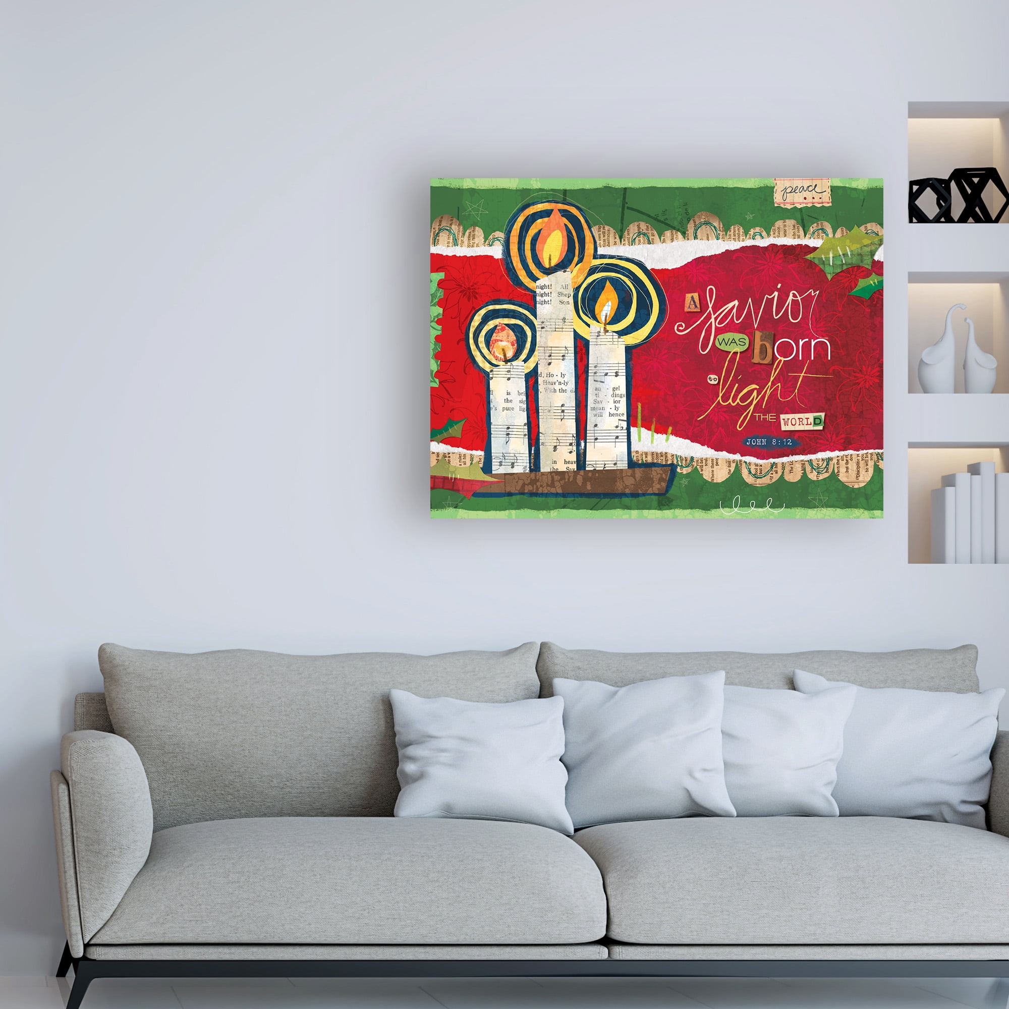 Trademark Fine Art 'Christmas Collage 2' Canvas Art by Holli Conger