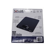 Taylor 33 LB Kitchen Glass Digital Scales Black