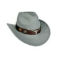 thumbnail image 4 of Sombrero de vaquero para mujeres y hombres, sombrero para el sol, para acampar, carnaval, accesorios de disfraz, viaje Gris, 4 of 8