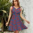 thumbnail image 7 of Phish Donut Blue Dress Summer Street Style Dresses Female Sleeveless Printed Sundress, 7 of 7