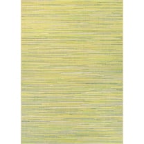 Couristan 7.5' x 10.75' Yellow and Beige Contemporary Rectangular Outdoor Area Throw Rug