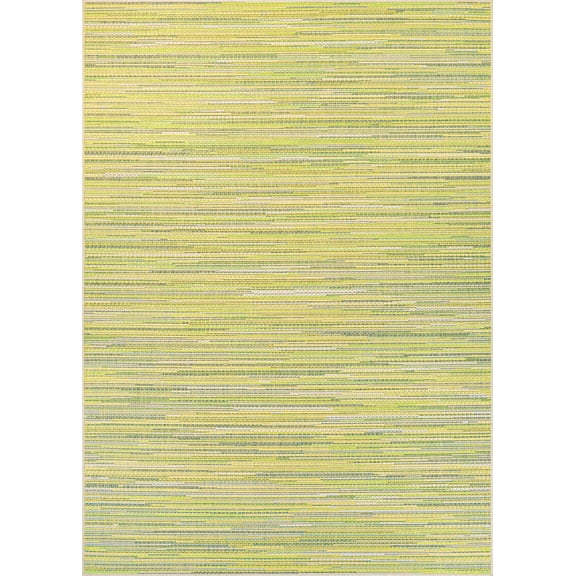 Couristan 7.5' x 10.75' Yellow and Beige Contemporary Rectangular Outdoor Area Throw Rug