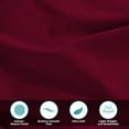 thumbnail image 3 of BNM Egyptian Cotton 400 Thread Count Sheet Set, California King Size, Burgundy, 3 of 7