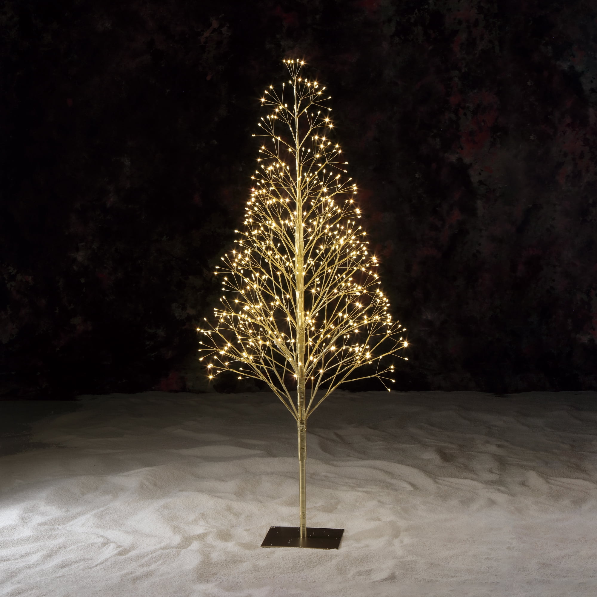 Pre-Lit 500 Warm White Twinkling LED Starburst Tree, 4 ft, by Holiday Time