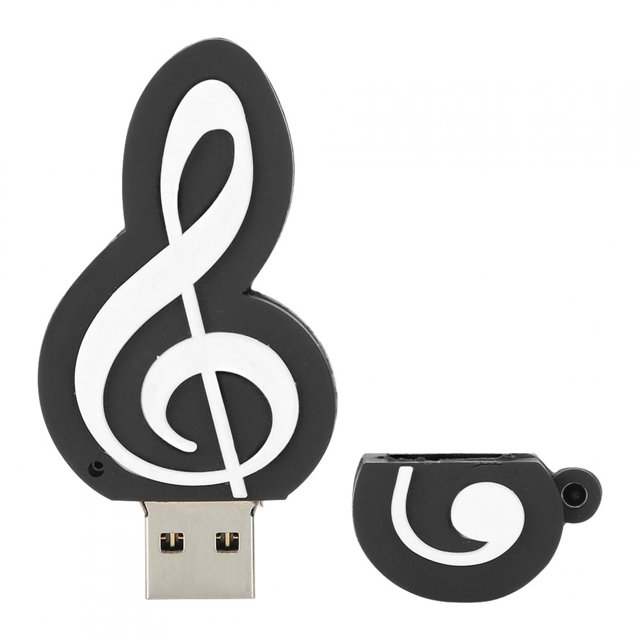 Memoria USB de alta velocidad USB3.0 Pendrive con nota musical 32G para Win98/ME/2000/XP