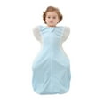 thumbnail image 3 of Boys Girls Sleeping Bag Swaddle Blanket Anti Wake Swaddle Anti Kick Mesh Comfort Breathe Blue 0 Months-3 Months, 3 of 6