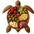 thumbnail image 2 of 2025 Sea Turtle Charcuterie Platter - 8-Tentacle Ocean Theme Board for Cheese, Meats & Fruits, Ideal Entertainer's Gift Sea Turtle Design Wood Serving Tray(8 Inch）, 2 of 7