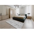 thumbnail image 5 of Ahgly Company Machine Washable Indoor Round Transitional Gunmetal Gray Area Rugs, 8' Round, 5 of 7
