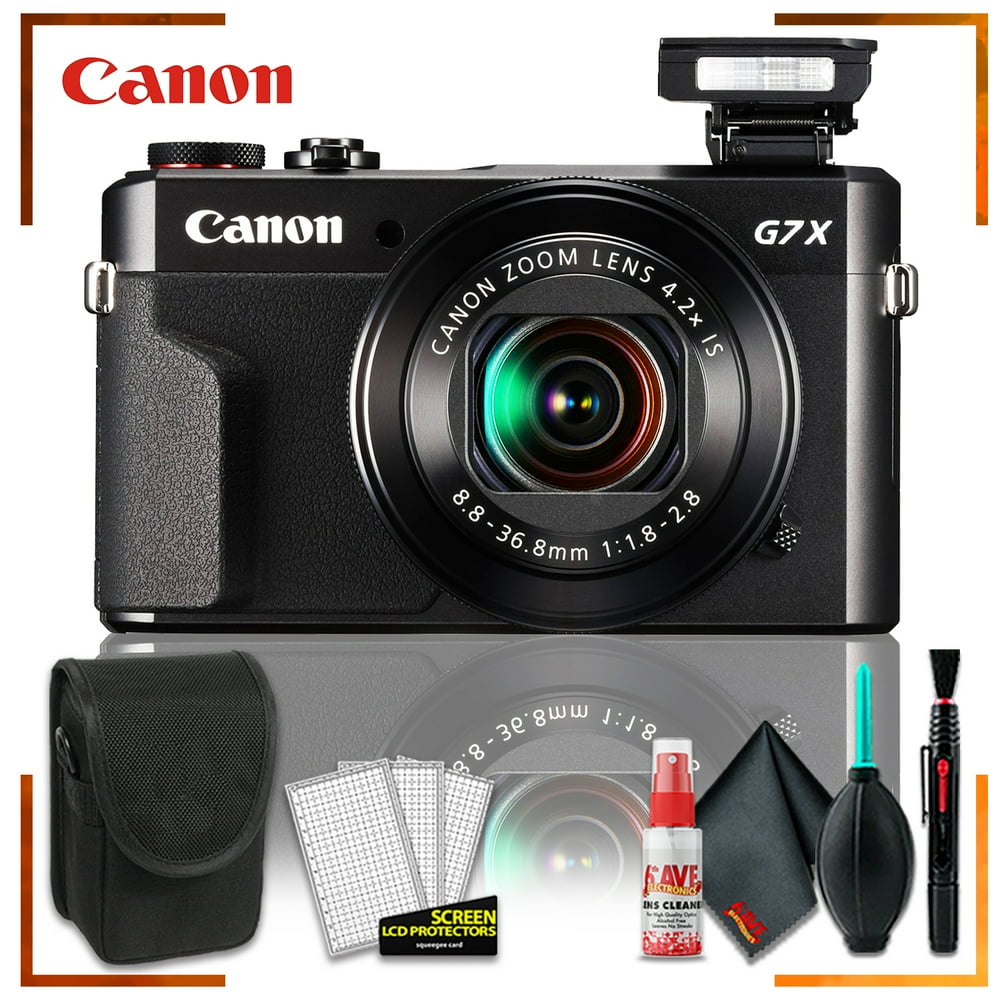 Canon PowerShot G7 X Mark II Digital Camera (Intl Model) + Camera Case + Cleaning Kit Walmart Canon PowerShot G7 X Mark II Digital Camera (Intl Model) + Camera Case + Cleaning Kit Walmart