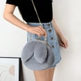 thumbnail image 4 of STPToys Crossbody Bag for Women,Cute Plush Bunny Bags Soft Rabbits Shoulder Bag for Ladies Purses and Handbags - Gray, 4 of 7