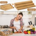 thumbnail image 3 of Organizador expandible para botes de especias Estante retráctil de cocina de 3 niveles Estante de almacenamiento multifuncional, 3 of 4
