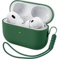 thumbnail image 1 of Yanonmyfd Funda Silicona para AirPods Pro 2 (2022/2023), Estuche de Silicona Líquida para AirPods Pro 2.ª con Cordón, LED Frontal Visible y Compatible con USB-L/USB-C - Negro,Verde, 1 of 27