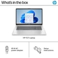 thumbnail image 6 of HP 17.3 inch FHD Display Laptop, AMD Ryzen 5 7520U, 32GB DDR5 RAM, 4TB SSD, AMD Radeon Graphics, Bluetooth, Wi-Fi, Silver, Windows 11 Home with Mazepoly Accessories, 6 of 7