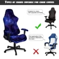 thumbnail image 6 of Uorisanigo Purple Galaxy Gaming Chair Cover with Armrest Covers Removable Racing Gaming Chair Protector with Elastic Edge Breathable Computer Chair Slipcovers for Office Dormitory, 6 of 8