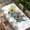Blue, variant on Summer Tropical Plants Table Cloths for 4 Foot Rectangle Tables, Turquoise Truck Cactus Flowers Patio Waterproof Elastic Fitted Tablecloths, Washable Rectangular Table Cover for Camping