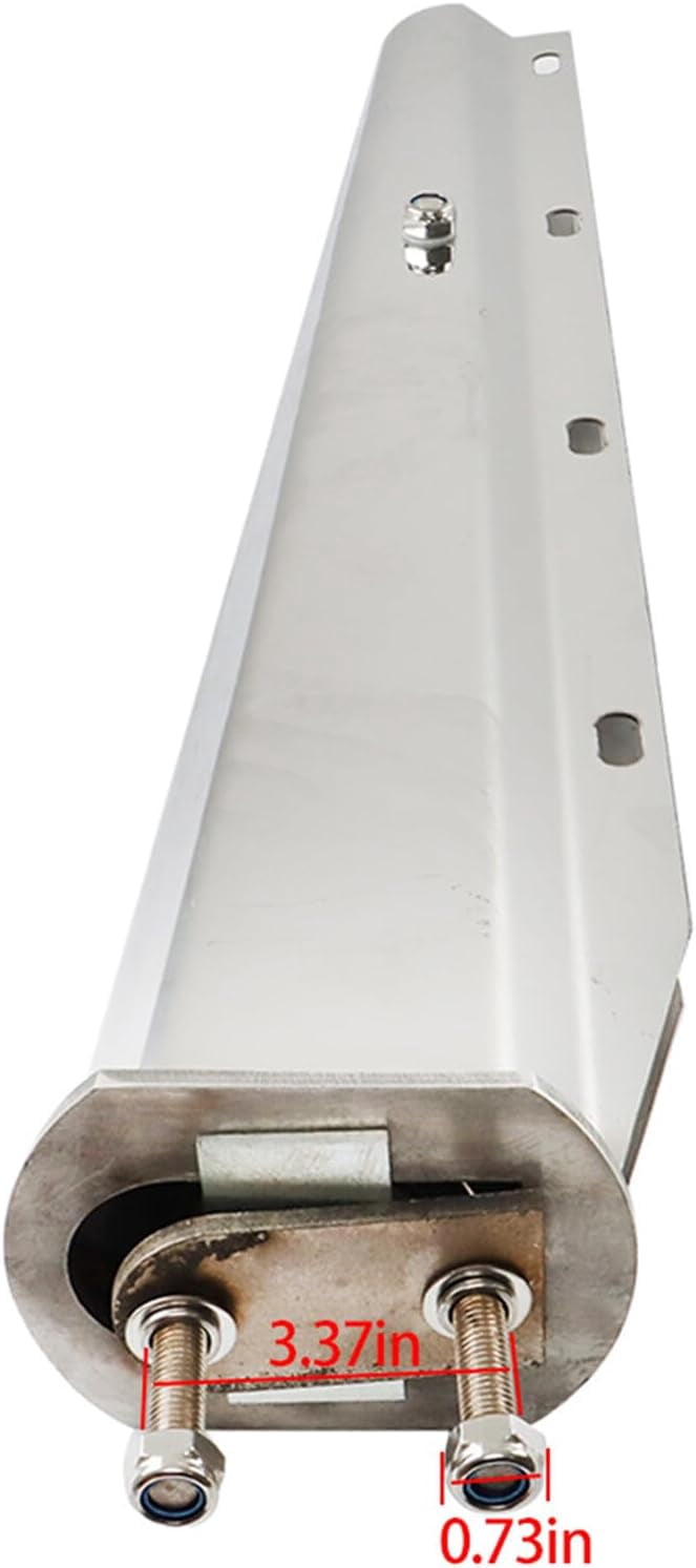 LABLT 30 Stainless Steel Straight Mud Flap Hanger 2 1/2 Bolt Tapered Replacement for Semi Truck
