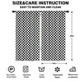 thumbnail image 2 of Blackout Kids Curtains,Black and White Checkered Childrens Insulated Curtains Set Of 2,Bedroom Essentials,Toddler Room Decor 42"x84"(106x213cm), 2 of 4