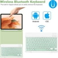 thumbnail image 4 of Keyboard Case for Samsung Galaxy Tab A9+/A9 Plus 11"( Model：SM-X216/X210/X218),Slim Lightweight Stand Cover with Magnetically Detachable Wireless Bluetooth Keyboard and Mouse, 4 of 9