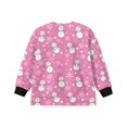 thumbnail image 5 of Xoenoiee Christmas Snowman Snowflake Heart Print Girls Side Split Sweatshirt Xmas Fall Crewneck Long Sleeve Oversized Shirts Casual Pullover Tops, Size 11-12 Years, 5 of 7