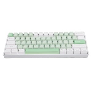2.4G  Wireless Wired Keyboard, 61 Keys Mechanical Keyboard Compact  for IOS