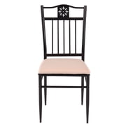 Topbuy 5 Piece Dining Set Wood Metal Table and Chairs Kitchen Furniture