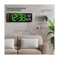 thumbnail image 4 of Reloj De Pared Digital Led Decorativo Con Termómetro Alarmas negro, 4 of 5