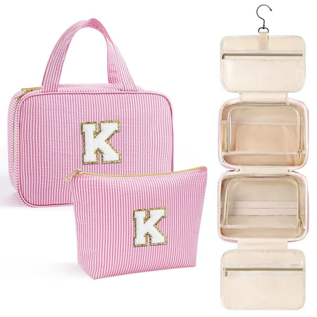 Neceser colgante YOOLIFE para regalo de cumpleaños para mujer, color rosa