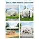 thumbnail image 5 of Gazebo Plegable 3x3m para Jardín y Mercado - 4 Paredes Laterales Impermeables con Protección Solar UPF 50+ - Altura Ajustable y Montaje Fácil, 5 of 7