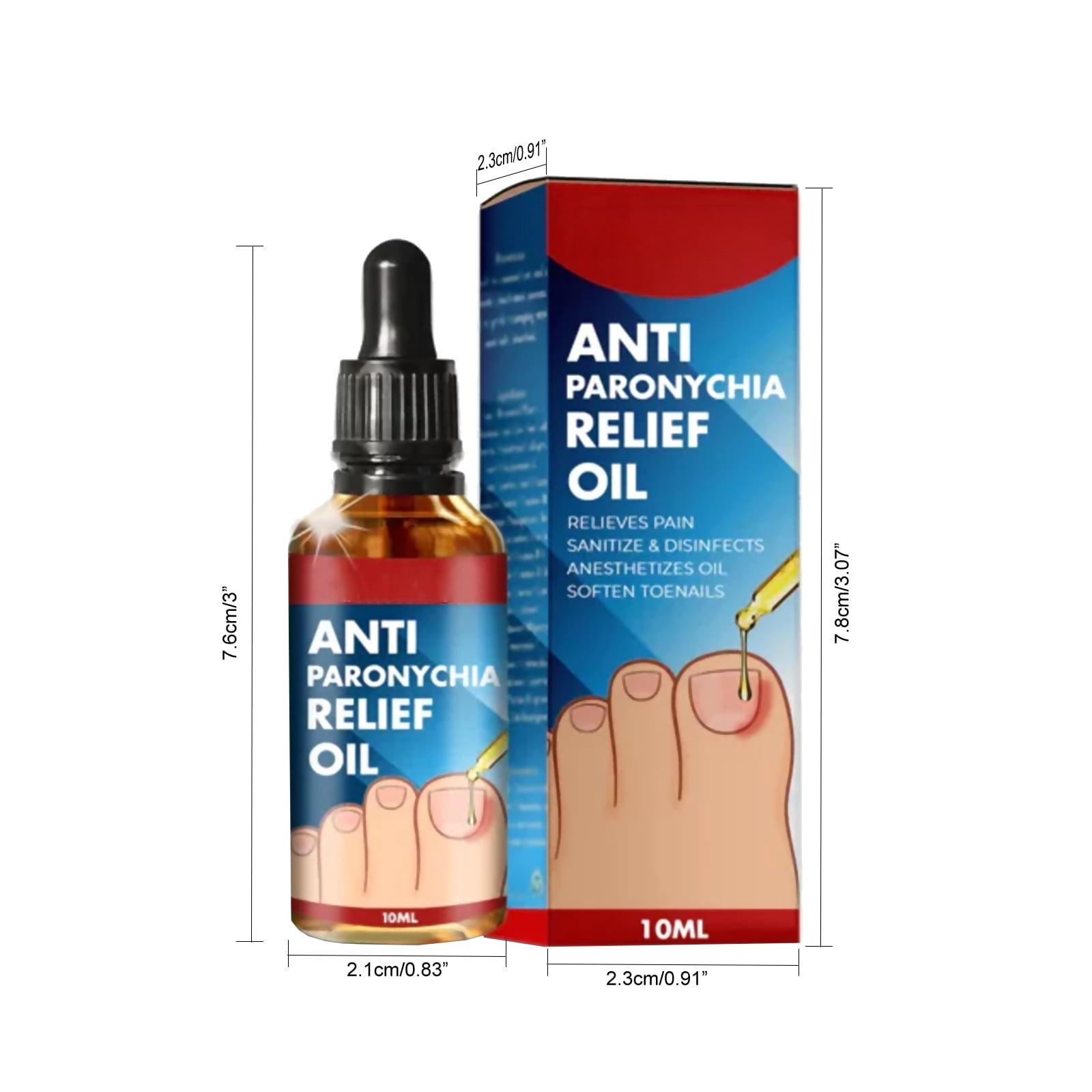 Alvantor Ingrown Toenail Treatment, Pain Relief and Nail Care for Ingrown Corrector and Fungus Treatment, 0.34fl.oz
