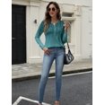 thumbnail image 4 of Zeagoo Long Sleeve Shirts for Women V Neck Henley Tops Pleated Button Casual Dressy Blouses Fashion Tunic Outfits, 4 of 4