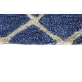 thumbnail image 2 of Bashian R129-NV-6X9-HG300 Bashian Greenwich Collection Geometric Contemporary Wool & Viscose Hand Tufted Area Rug, Navy - 5 ft. 6 in. x 8 ft. 6 in., 2 of 4