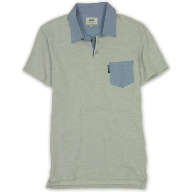 Polo de rugby Ecko Unltd con bolsillo de piqué gris extragrande para Hombre